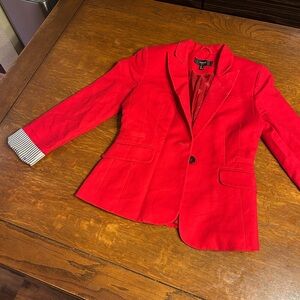 Vibrant Red Women's Blazer